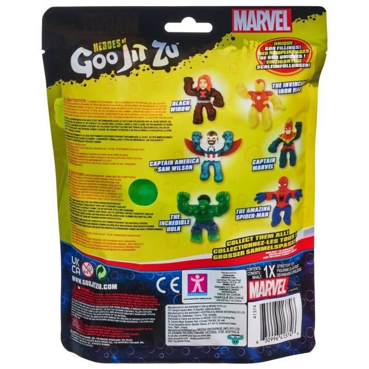 Figurine 11 cm - MOOSE TOYS - Hulk S3 - Goo Jit Zu Marvel
