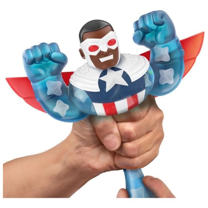 Figurine 11 cm - MOOSE TOYS - Sam Wilson - Captain America - Goo jit