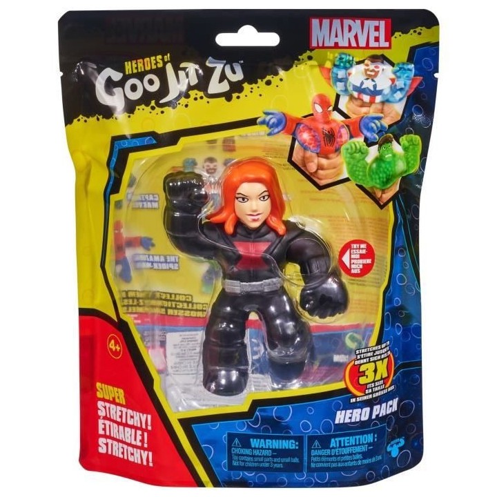 Figurine 11 cm - MOOSE TOYS - Black Widow - Goo Jit Zu Marvel