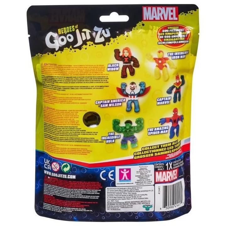 Figurine 11 cm - MOOSE TOYS - Black Widow - Goo Jit Zu Marvel