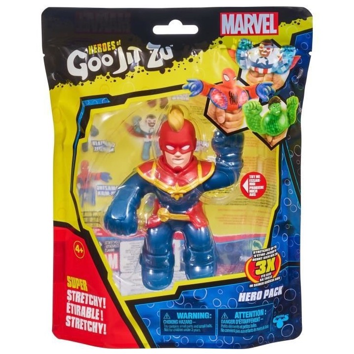 Figurine 11 cm - MOOSE TOYS - Captain Marvel - Goo Jit Zu Marvel