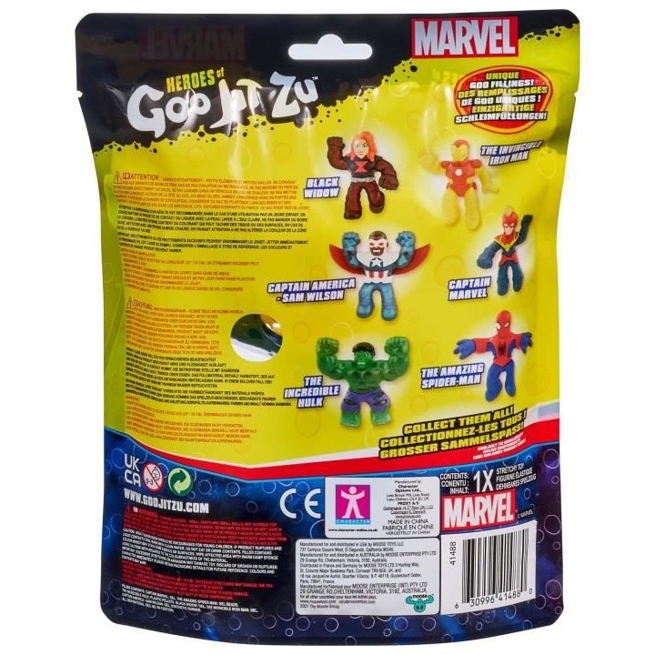 Figurine 11 cm - MOOSE TOYS - Captain Marvel - Goo Jit Zu Marvel