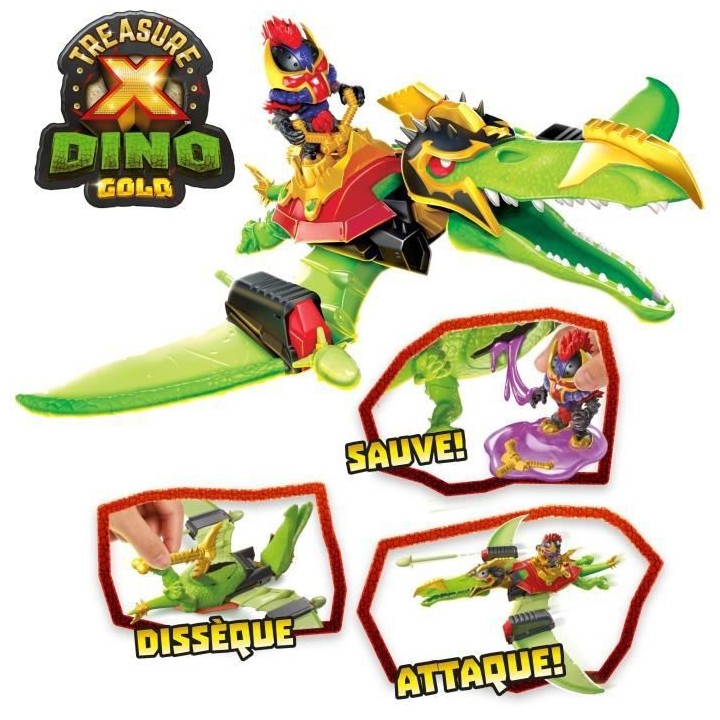 Ptérodactyle - MOOSE TOYS - Playset - L'or des dinosaures - Treso