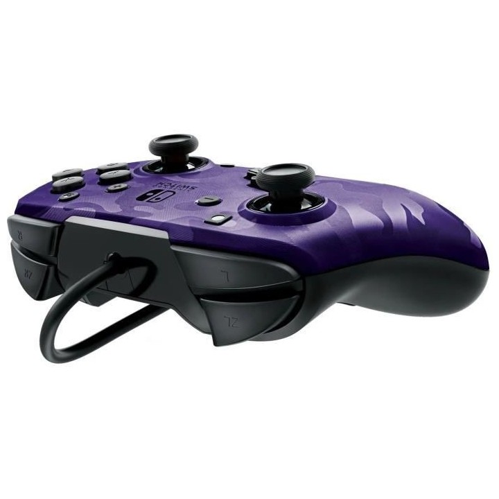 PDP Afterglow Manette Filaire Camouflage Violet Pour Nintendo Switch -