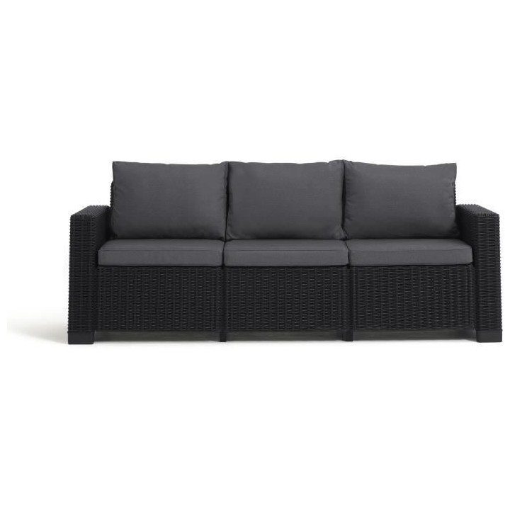 Salon de jardin - en résine imitation rotin tressé - Allibert by KET