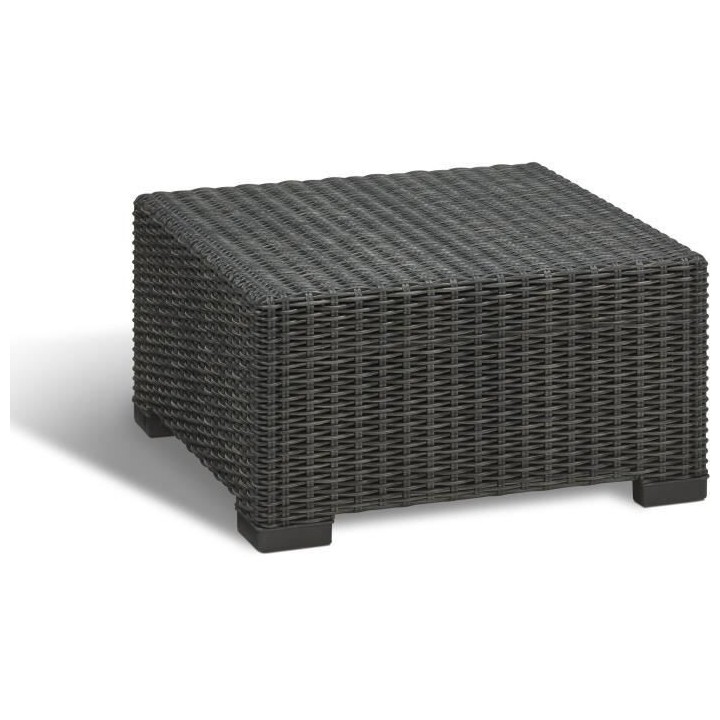 Salon de jardin - en résine imitation rotin tressé - Allibert by KET