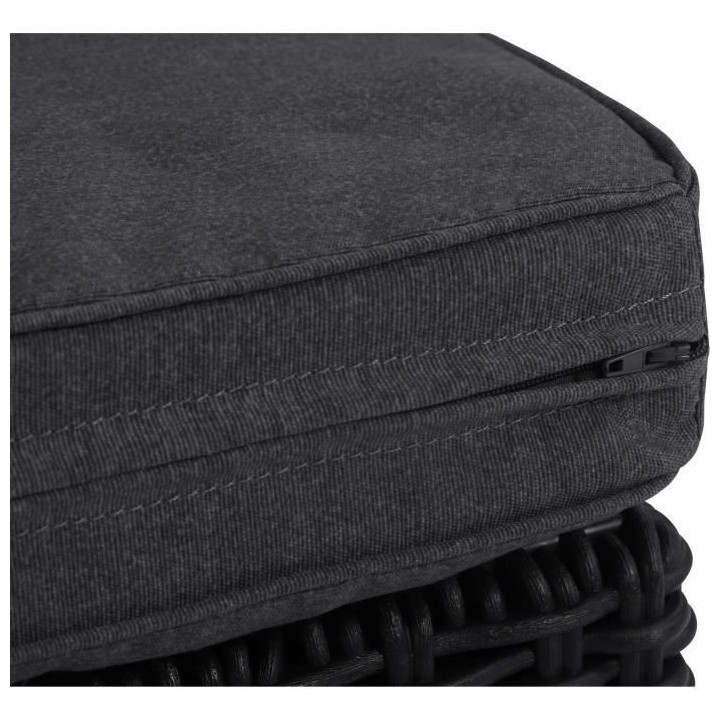 Salon de jardin - en résine imitation rotin tressé - Allibert by KET