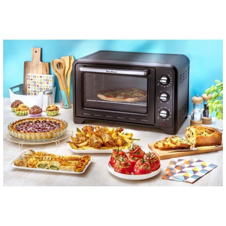 MOULINEX OX464810 - Mini four grill - 33L - 1600 W - Grill 800 W - Cha