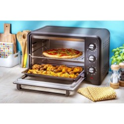 MOULINEX OX464810 - Mini four grill - 33L - 1600 W - Grill 800 W - Chaleur tournante - Noir