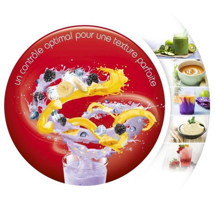 MOULINEX LM439D10 Blendforce 2 Blender base métal - 800 W - Lames ino