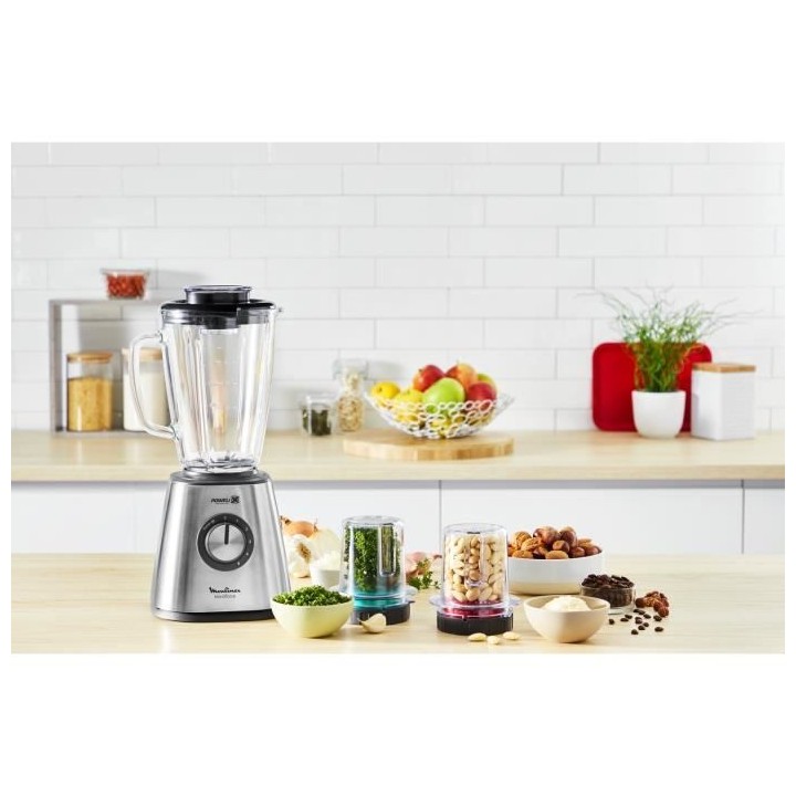 MOULINEX LM439D10 Blendforce 2 Blender base métal - 800 W - Lames ino