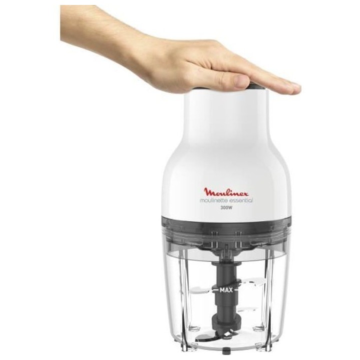 MOULINEX DJ520110 Moulinette Essential, Hachoir 300 W, Bol 400 ml, 4 l