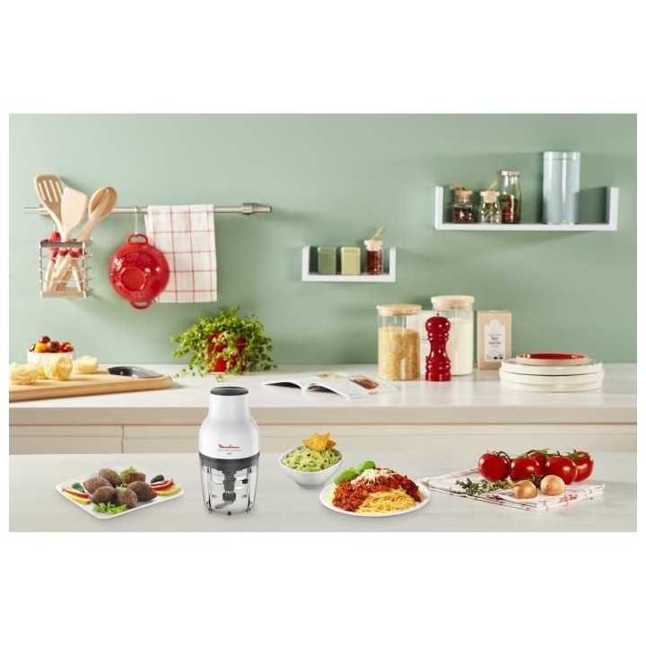 MOULINEX DJ520110 Moulinette Essential, Hachoir 300 W, Bol 400 ml, 4 l