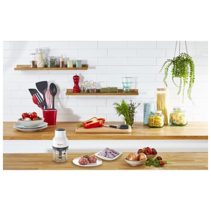 MOULINEX DJ520110 Moulinette Essential, Hachoir 300 W, Bol 400 ml, 4 l