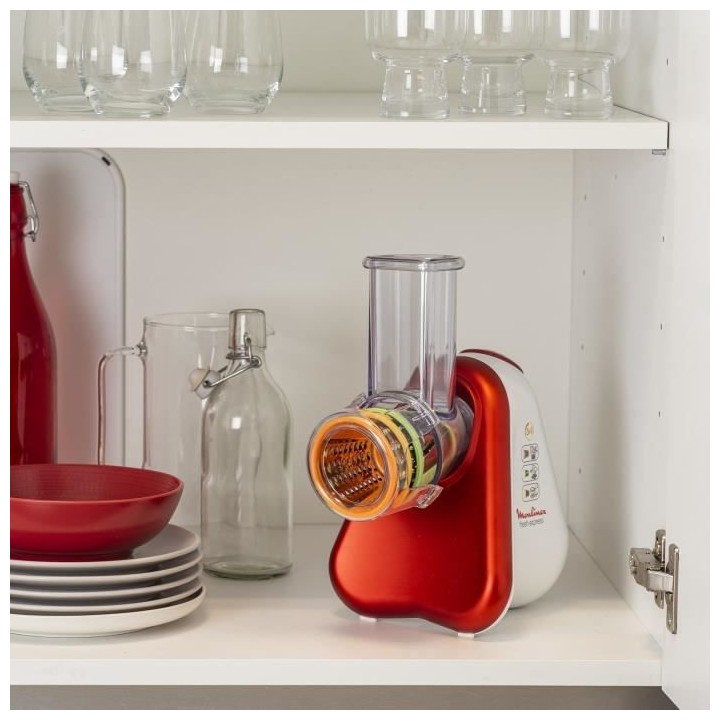 MOULINEX DJ753510 Découpe légume multifonction Fresh express 3 en 1,