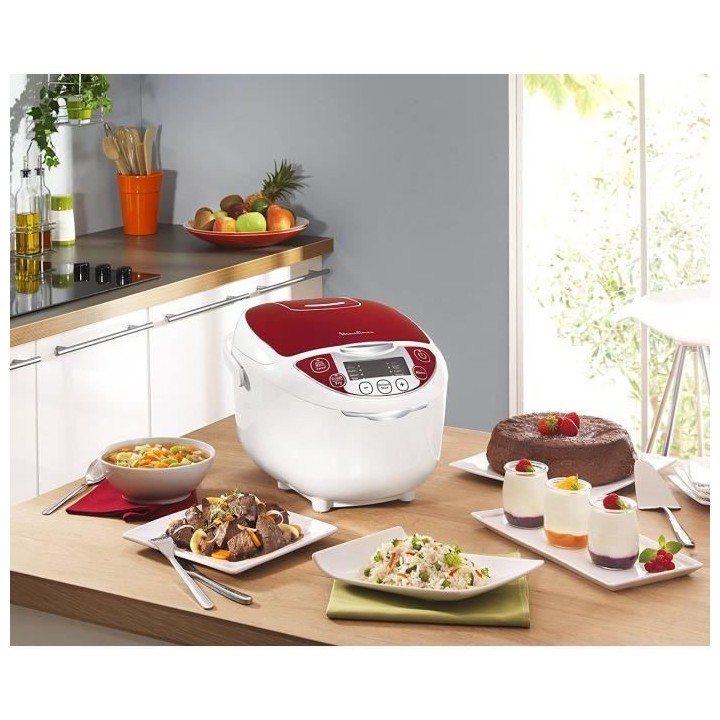 MOULINEX MK705111 Multicuiseur 12 en 1, 5 L, 12 programmes, Cuiseur ri