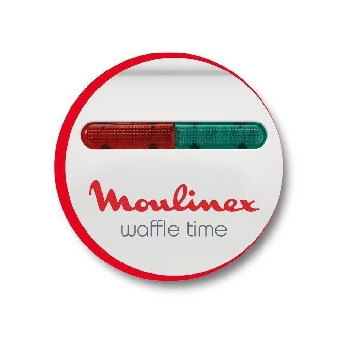 MOULINEX WJ70112 Gaufrier électrique Waffle Time - Blanc
