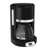 MOULINEX FG380B10 Soleil Cafetiere filtre programmable 10/15 tasses, Verseuse verre 1.25 L, Puissance 1000 W, Machine a café, N