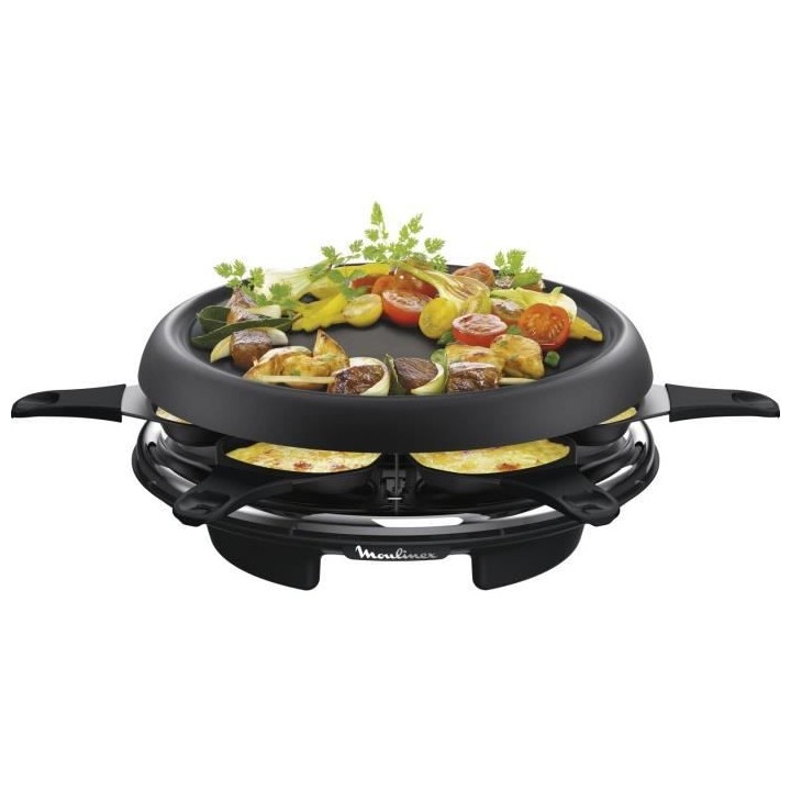 MOULINEX RE151812 Appareil a raclette multifonctions plancha et crepes