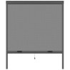 Moustiquaire fenetre L160 x H220 cm en aluminium gris anthracite - Recoupable en largeur et hauteur