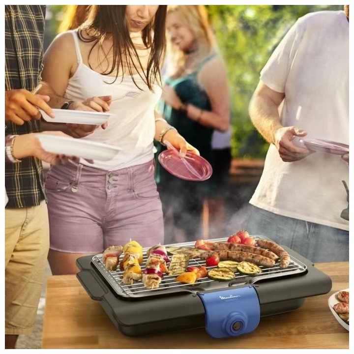 MOULINEX BG134812 Accessimo Barbecue électrique de table, Barbecue d'