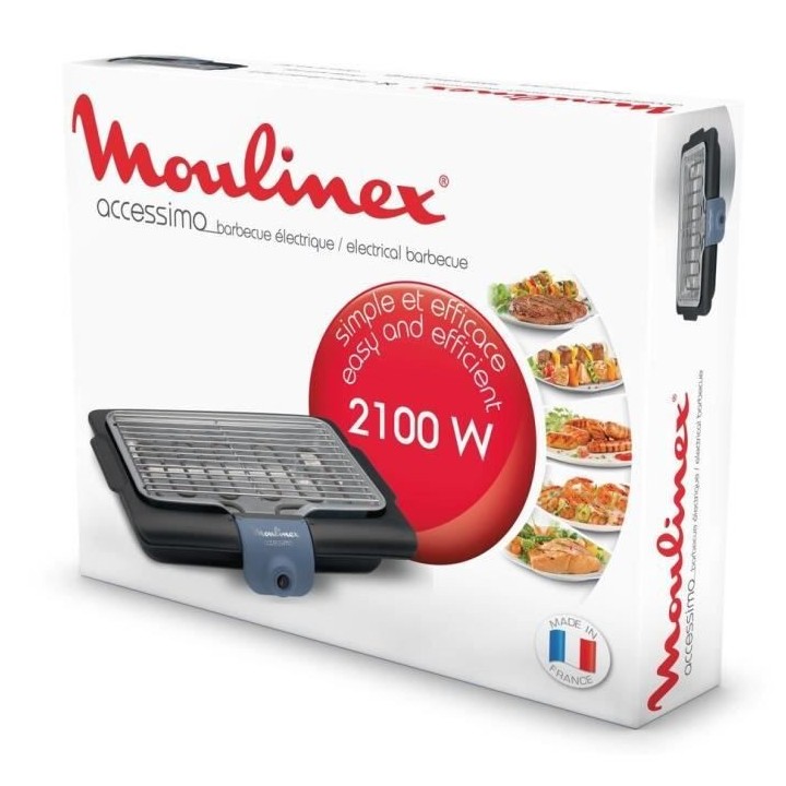 MOULINEX BG134812 Accessimo Barbecue électrique de table, Barbecue d'