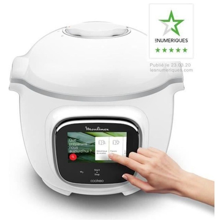 MOULINEX CE901100 Multicuiseur intelligent Haute pression COOKEO TOUCH