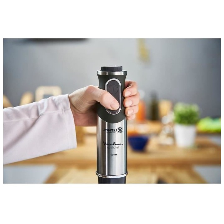 MOULINEX DD65H810 Mixeur Plongeant Quickchef 4 en 1 Mini Hachoir Batte