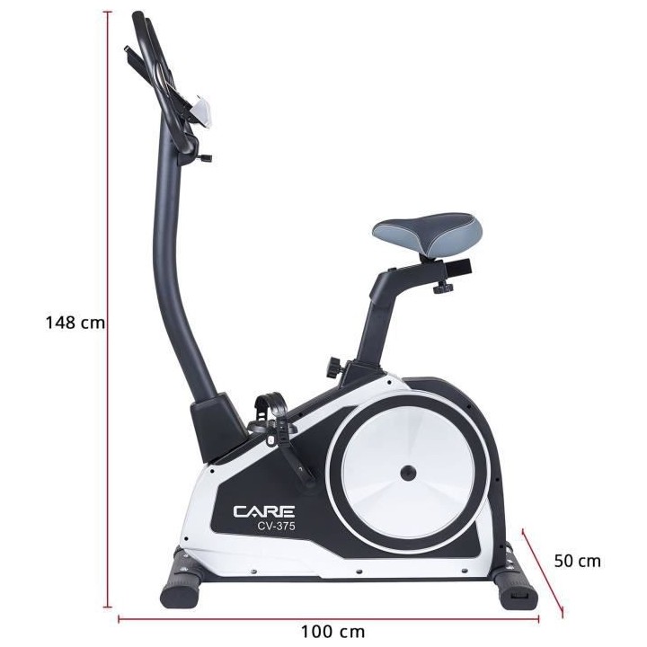 Vélo d'appartement - 24 programmes - Care - CV 375 - Connecté en opt