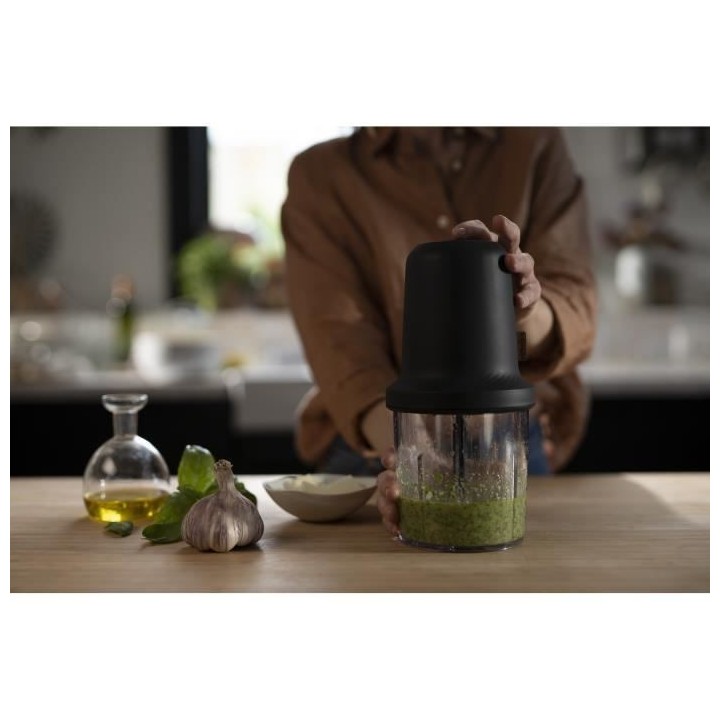 MOULINEX AT80E810 Eco Respect Hachoir, 0,5 L, 500 W, Lames en acier in