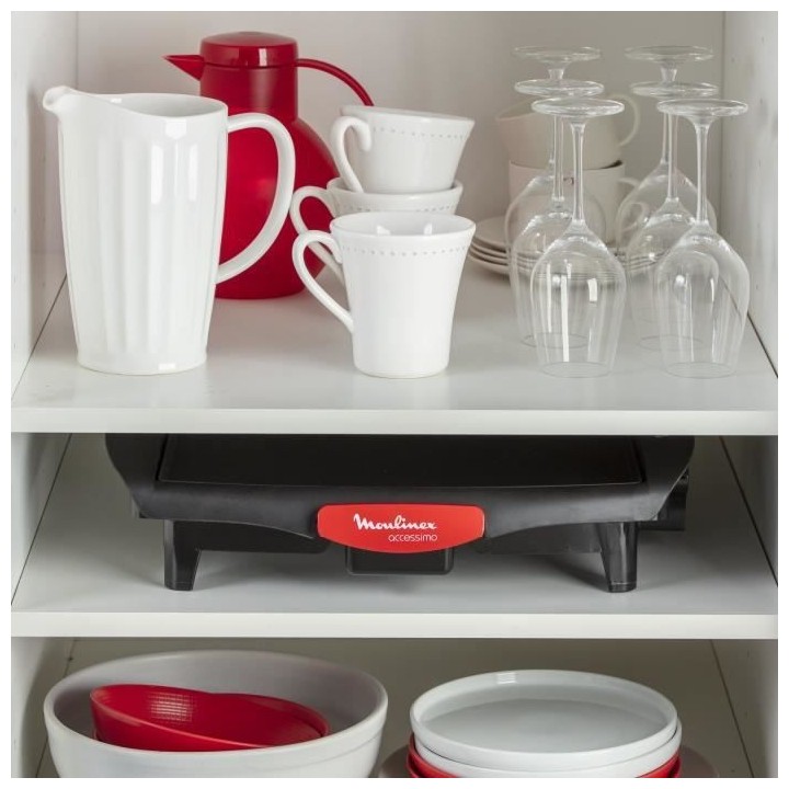 MOULINEX CB560811 Accessimo Barbecue électrique d'intérieur 1800 W,