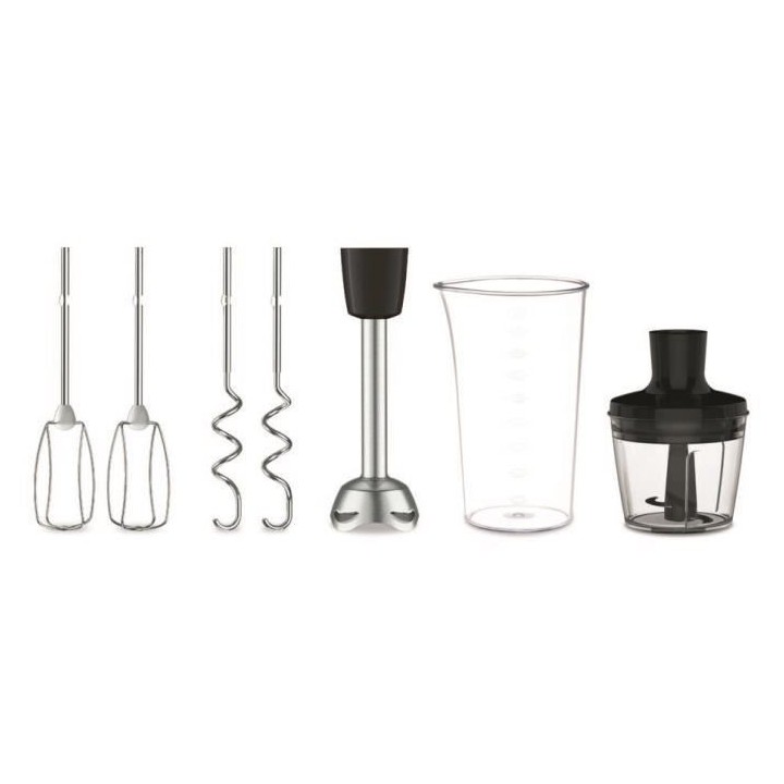 MOULINEX HM653910 Powermix Silence Batteur, 600 W, Technologie silenci