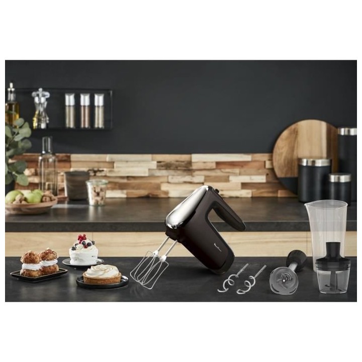 MOULINEX HM653910 Powermix Silence Batteur, 600 W, Technologie silenci