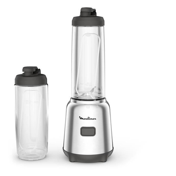 MOULINEX LM15FD10 Mini Blender 2 bouteilles a emporter en Tritan de qu