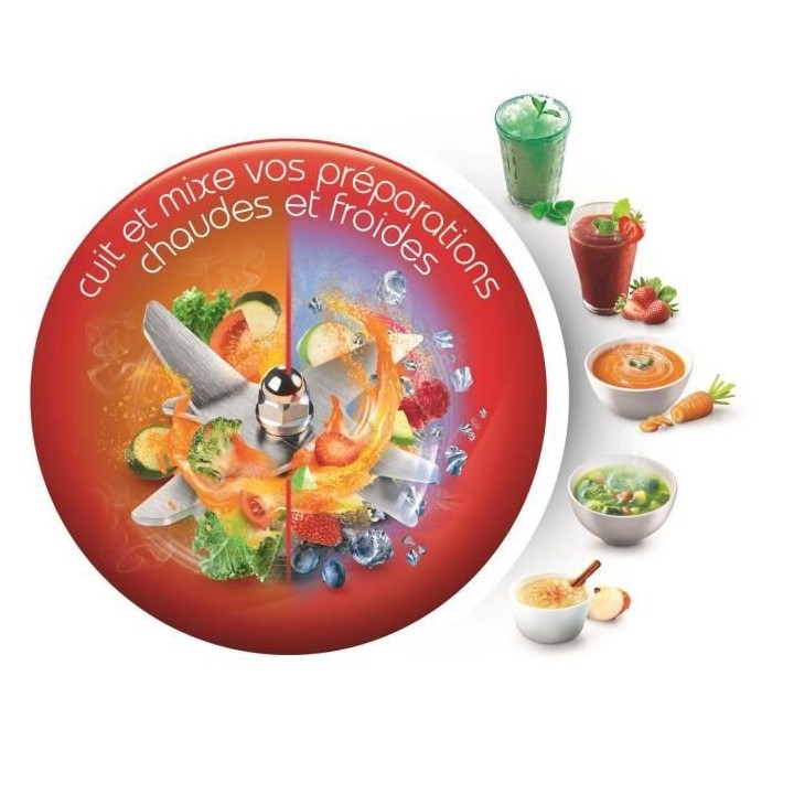 Blender chauffant Ultrablend cook MOULINEX LM962B10 Noir