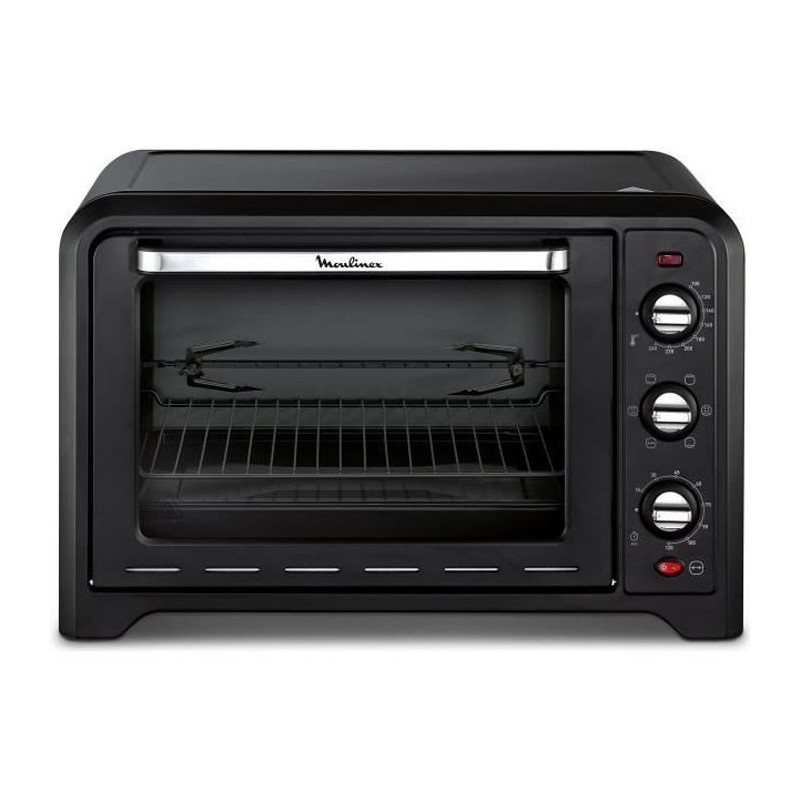 MOULINEX OX485810 - Mini four grill - 39L - 2000 W - Grill 1000 W - Chaleur tournante - Noir