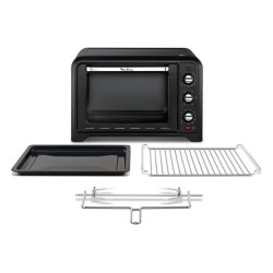 MOULINEX OX485810 - Mini four grill - 39L - 2000 W - Grill 1000 W - Chaleur tournante - Noir