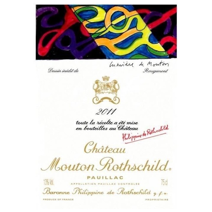 Château Mouton Rothschild 2011 Pauillac - Vin rouge de Bordeaux