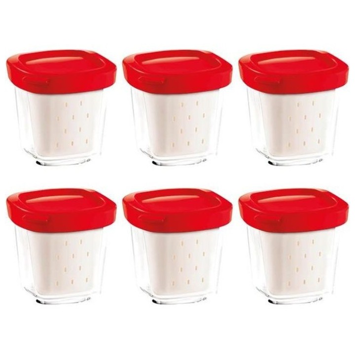 SEB 6 Pots de Yaourt - Yaourtieres Multi délices - XF100501