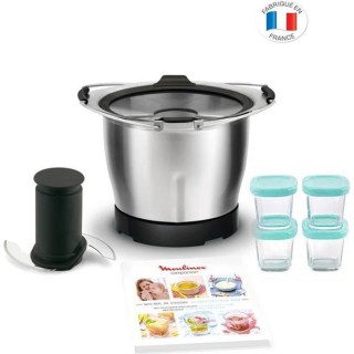 MOULINEX XF387E10 Accessoire mini bol cuisson 1,4L + 4 pots bébé pou