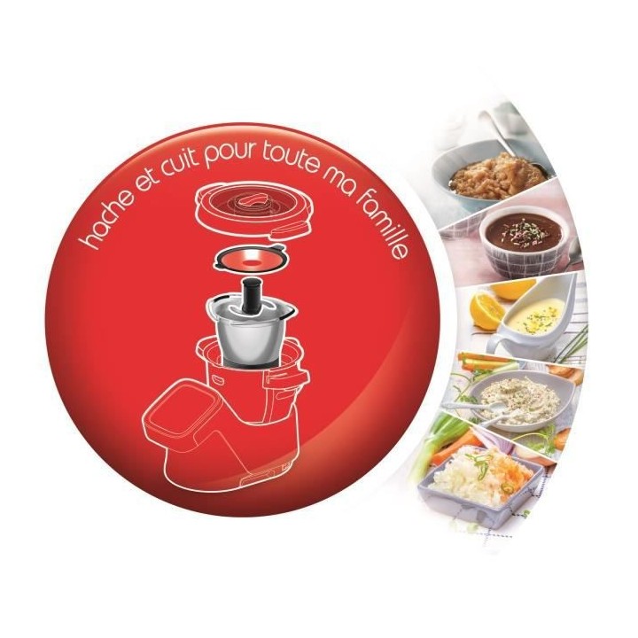 MOULINEX XF387E10 Accessoire mini bol cuisson 1,4L + 4 pots bébé pou