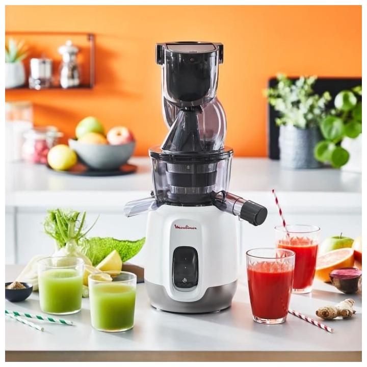 MOULINEX ZU600110 Ultra Juice Extracteur de Jus a Froid 2 Filtres Gour