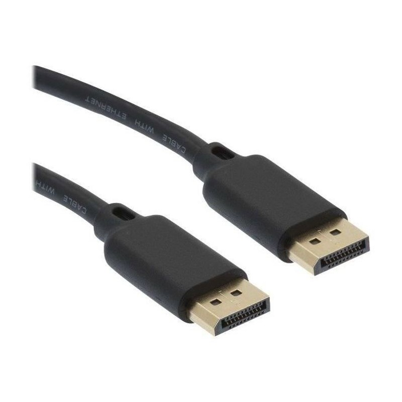 APM Cordon Displayport 1,1 - Mâle/Mâle - Noir - 1,5m