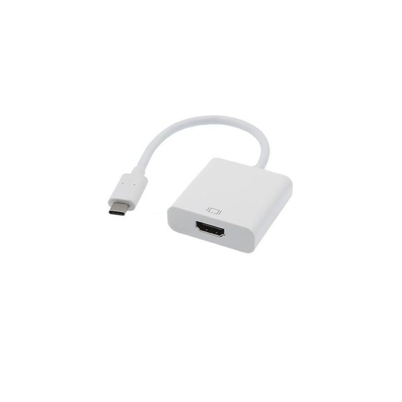 APM Adaptateur USB 3.1 Type-C/HDMI - Mâle/Femelle - Blanc