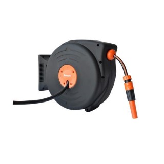 Dévidoir automatique mural MANUPRO - Avec tuyau d'arrosage 15 m - Dia