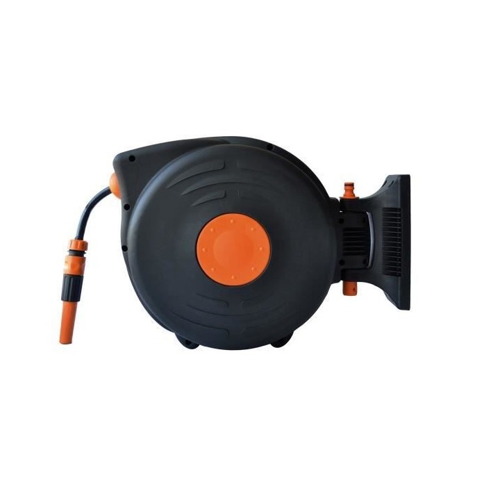 Dévidoir automatique mural MANUPRO - Avec tuyau d'arrosage 15 m - Dia