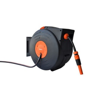 Dévidoir automatique mural MANUPRO - Avec tuyau d'arrosage 25 m - Dia