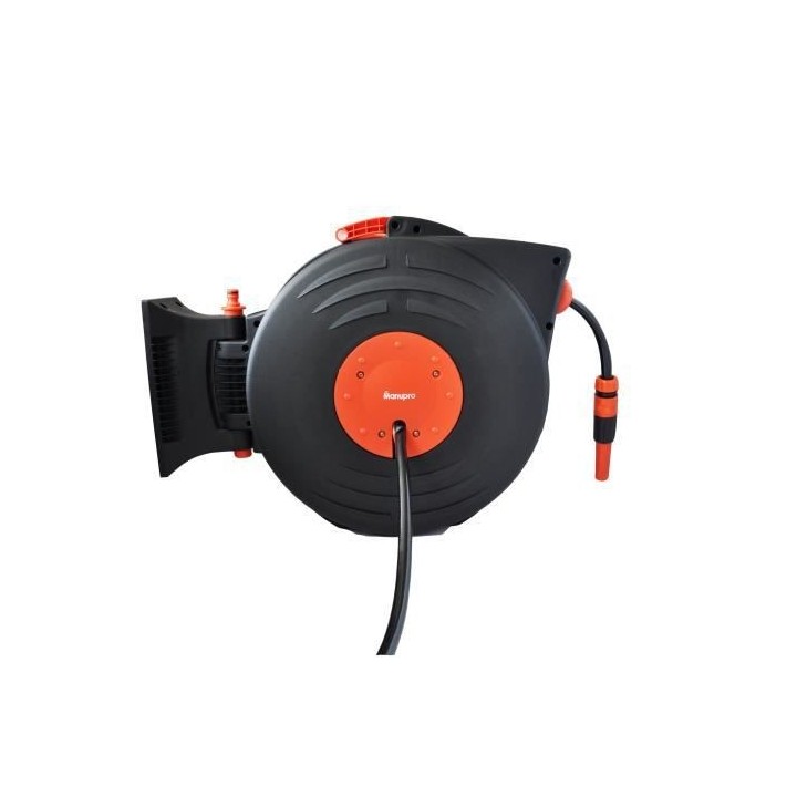 Dévidoir automatique mural MANUPRO - Avec tuyau d'arrosage 25 m - Dia