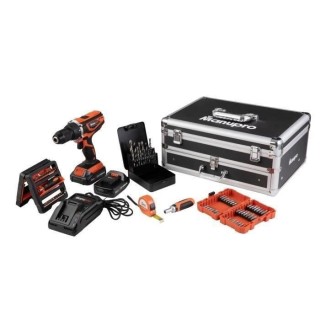 Coffret Perceuse visseuse sans fil MANUPRO - 20V - 2 batteries 2 Ah -