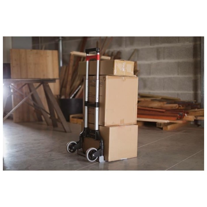 Diable pliable MANUPRO - Charge maximale 70 kg - Hauteur réglable - N